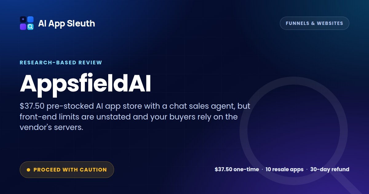 AppsfieldAI Review — Is It Worth It?