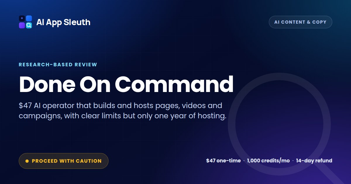 Done On Command Review — Is It Worth It?